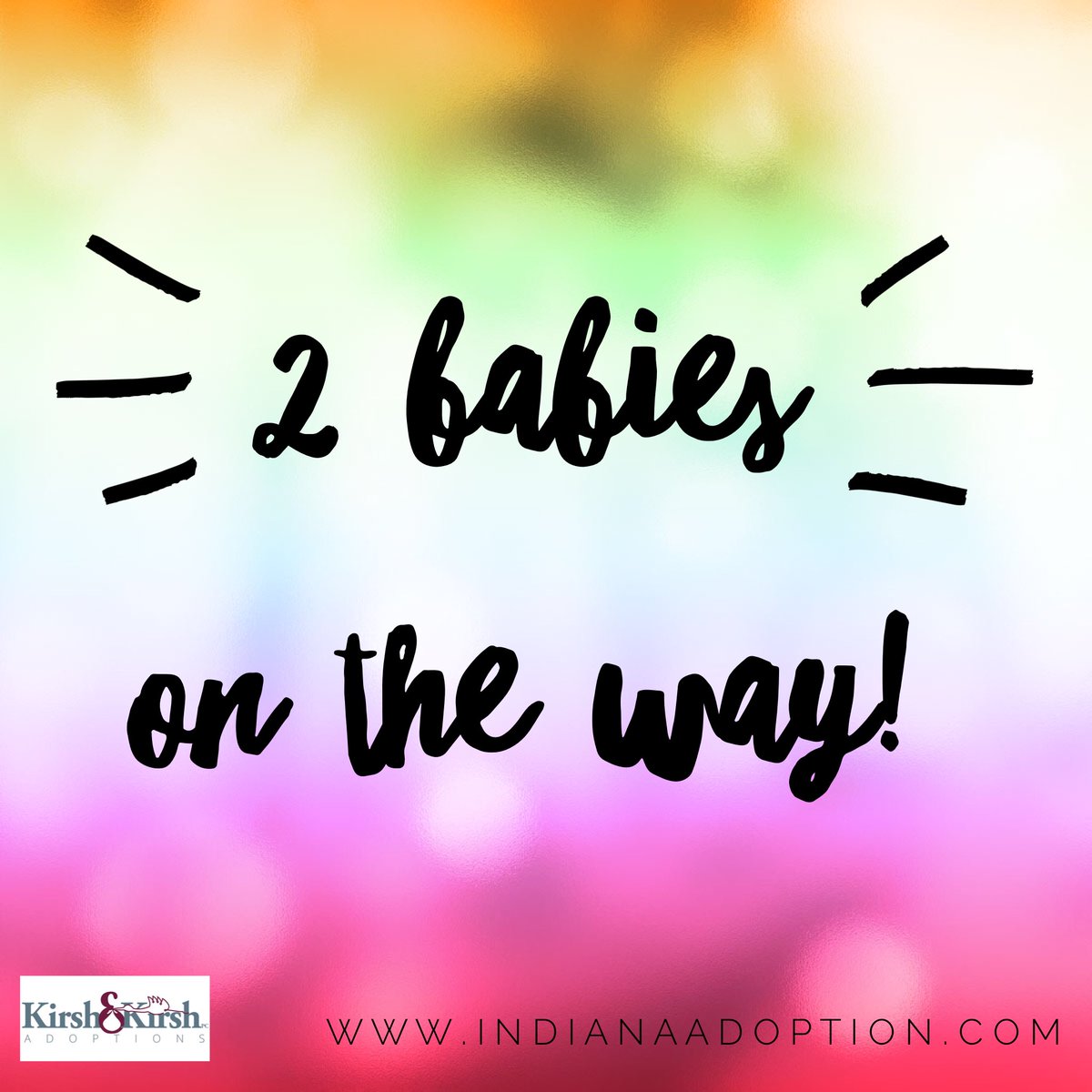 KirshandKirsh's tweet photo. Two babkes on their way! #indianaadoption #adoption #indiana #baby https://t.co/SZeVub4Czu https://t.co/lQdsEBhULy