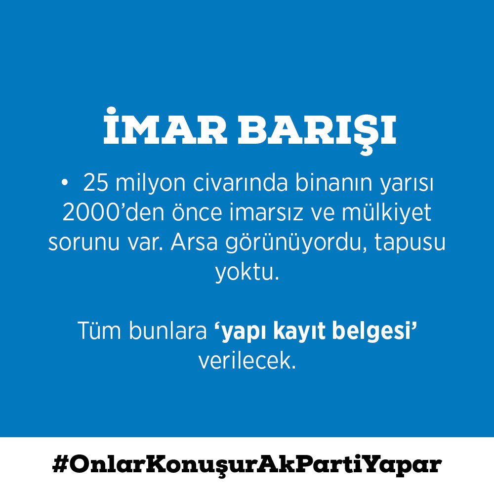 Geçmişte emekli bir vatandaş yeni bir iş yeri açtığında, yüzde 15 destek primi yatırıyordu. Bunu kaldırdık.  Ayrıca geçmişten gelen borçlarını da siliyoruz. #OnlarKonuşurAKPartiYapar