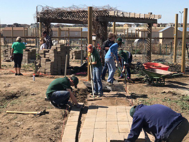 CSUAlumni's tweet photo. Shout out to #CSUnity volunteers at #Denver Urban Farm last weekend and all the Rams across the country who make a difference building communities on #CSUnity Day of Service! 👏 https://t.co/JTYx6ojdQi