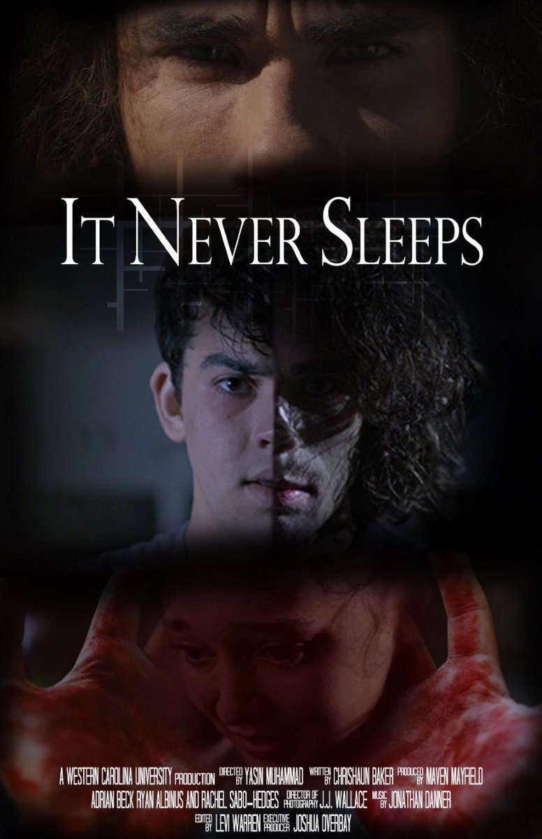 WCUSAS's tweet photo. Check out this poster for "It Never Sleeps", a senior thesis film directed by Yasin Muhammad. You can see this film this Friday, May 4th, at the Controlled Chaos Film Festival.
For more information about Controlled Chaos, please visit: https://t.co/O37CZXLELs https://t.co/vRsruADe5I