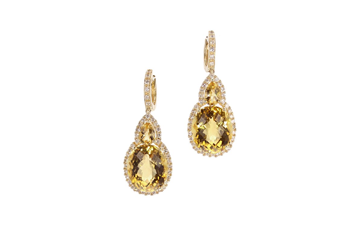 TurleyJewelers's tweet photo. Beautifully faceted Citrine drop earrings (10 ct) embellished with 0.80 tcw diamonds. $2995 #jewelrylovers #jewellery https://t.co/dx1Oo3TSM5