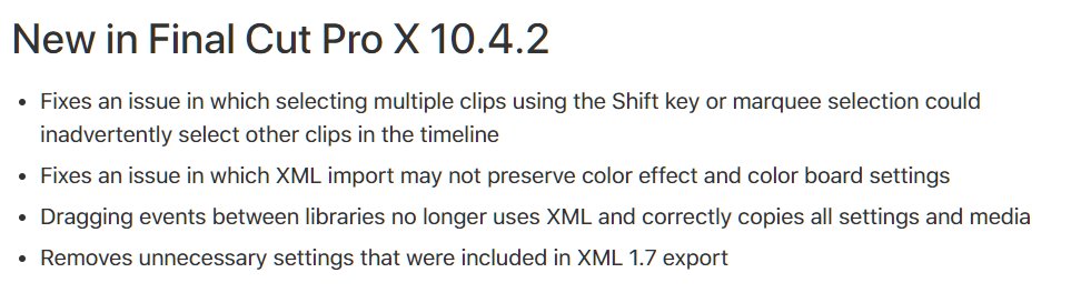 final cut pro 10.4.2 prores raw library settings final cut pro 10.4.2 prores raw library settings
