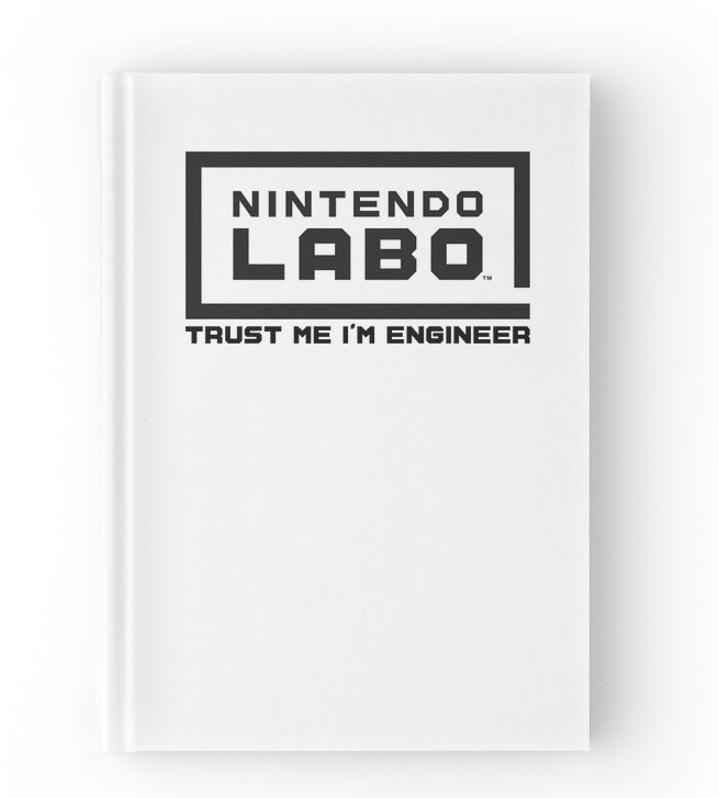 OkamiLabs's tweet photo. Draw your plans or take notes with the note book "Trust me, I am an engineer!" ( 20% with promo code: MOMSDAY 😀) : https://t.co/ExH0fw0xkL 
#NintendoLabo #Switch https://t.co/pIbSG17nGL