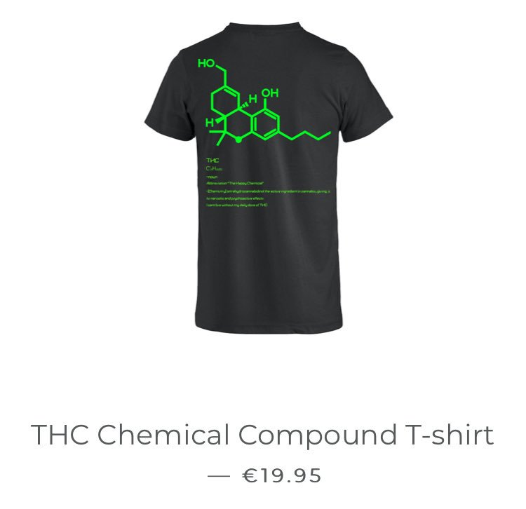 HamiltonMorris's tweet image. Molecular diagrams drawn by the chemically illiterate are the new mistranslated Chinese character tattoo. This “THC” t-shirt actually depicts 11-HO-THC-C4