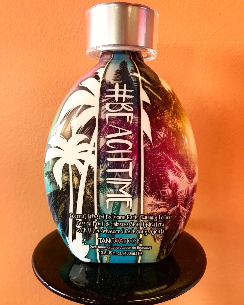 We’re thinking it’s #beachtime! ☀️ Get beach ready with this amazing dark tanning lotion. Infused with hibiscus, seaweed, and passion fruit extracts....this lotion is perfect for that summertime glow! #tanovations #indoortanning #summertime