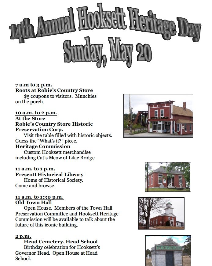 Join us for the 14th Annual Hooksett Heritage Day! Mark your calendars Sunday, May 20th!
#community #hooksettnh #historic #heritageday #roots_at_robies