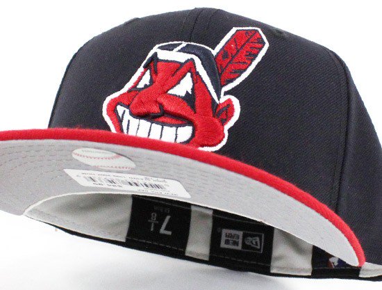 cleveland indians fitted hat