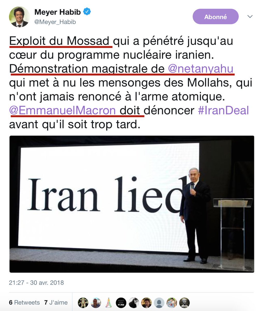 Coucou les contribuables : VOTRE député Meyer Habib célèbre le Mossad grâce à VOS impôts