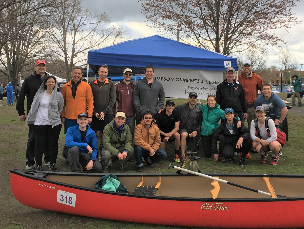 SGH_Engineering's tweet photo. Members of our Boston office enjoyed another #runofthecharles canoe race to benefit the @cleancharles. We joined 1,500 others for the 24-mile relay race, which is the largest #flat-bottomed #boatrace in New England. https://t.co/fTMdEIETSc