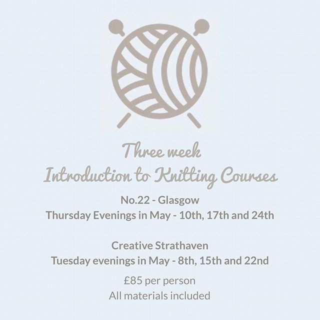 GoodlassUK's tweet photo. There’s been a bit of confusion about the Knitting Workshops. Both are a three week course - £85 for the full shebang including needles and yarn which you get to keep afterwards. #no22 #creativestrathaven #strathaven #southlanarkshire #glasgow #creativeg… https://t.co/6QwehFmlyc https://t.co/PWnu1f77Qe