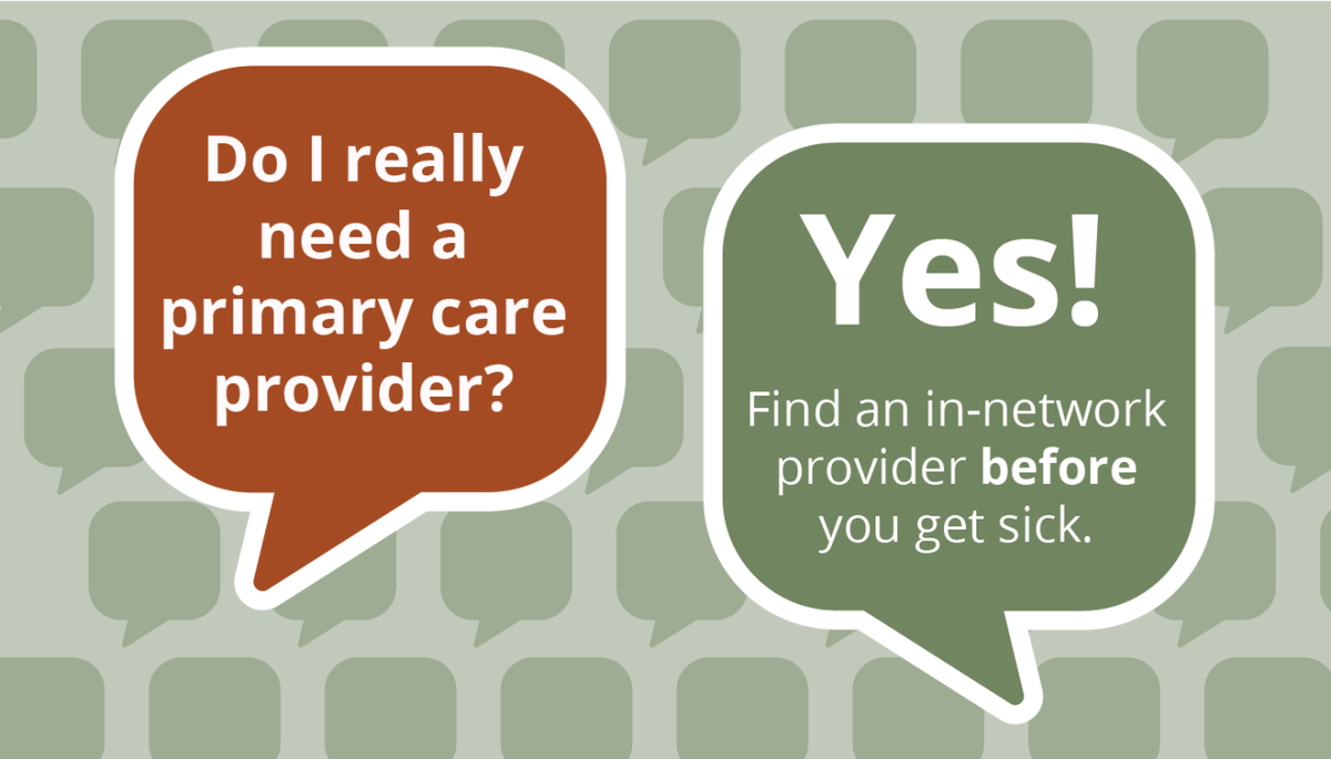 blkwomenshealth's tweet photo. Do I really need a Primary Care Provider (PCP)? YES! Find an in network provider BEFORE you get sick. See your PCP for things like annual check-ups, a cough or sore throat, trouble sleeping, diabetes, or high blood pressure. #Coverage2Care #GotItUseIt https://t.co/6XXZKXKKQb