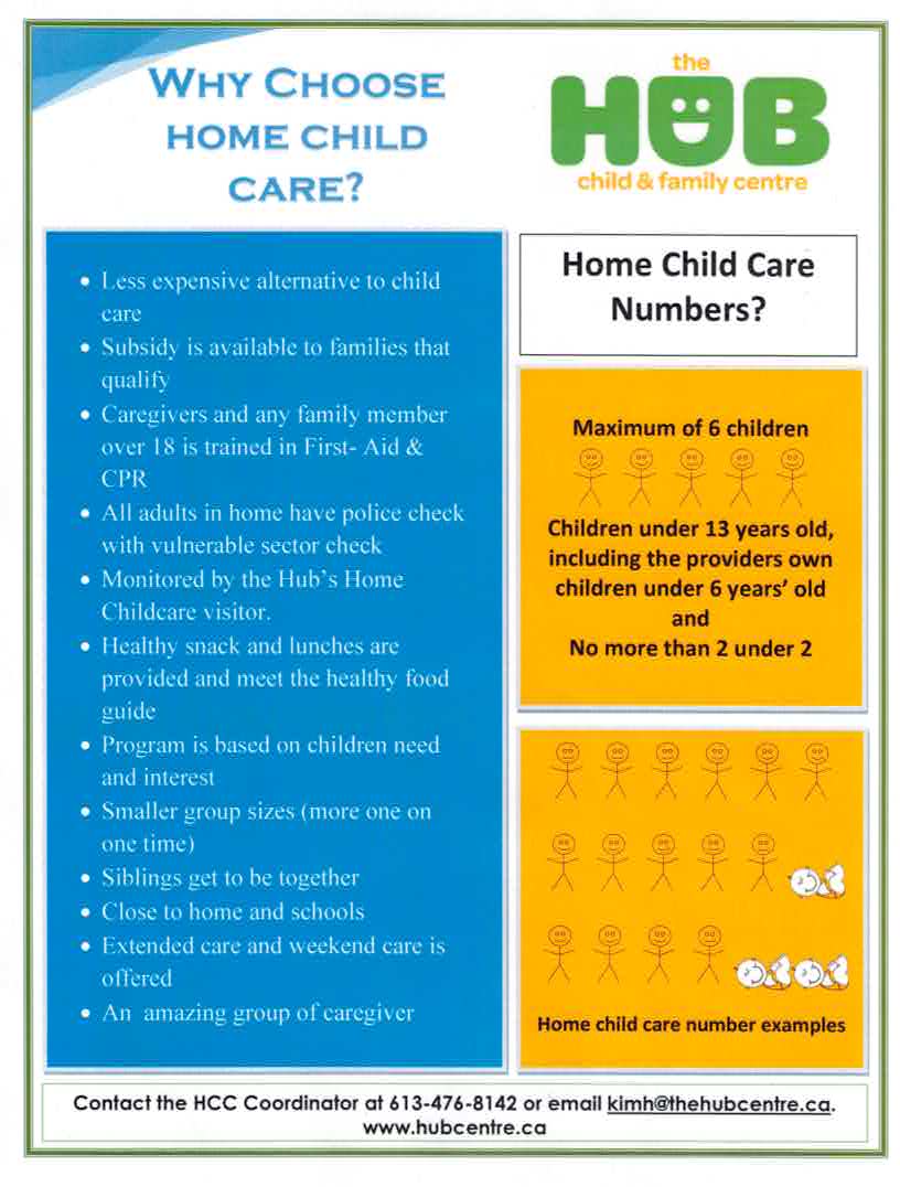 Contact Mariann C., Home Child Care Coordinator, with any questions/comments you may have about the Licensed Home Child Care program at The HUB! #HomeChildCare #CaregivingAtYourHome #LicensedChildCare
