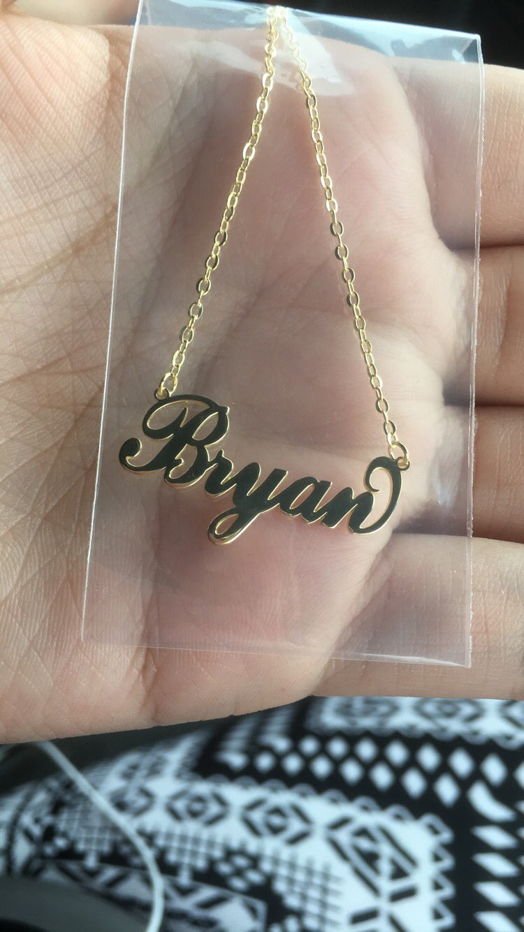 Necklace with my boyfriends name hotsell on it