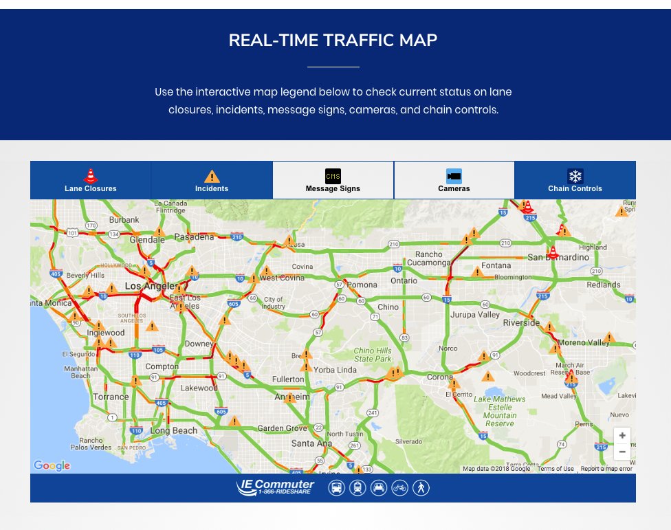 TheRCTC's tweet image. Did you know that RCTC's website has a live #trafficmap? Check in on your commute, projects in your area, and more at rctc.org! 
#SigAlert #Maps #RiversideCounty #RiversideCountyTransportationCommission #theRCTC