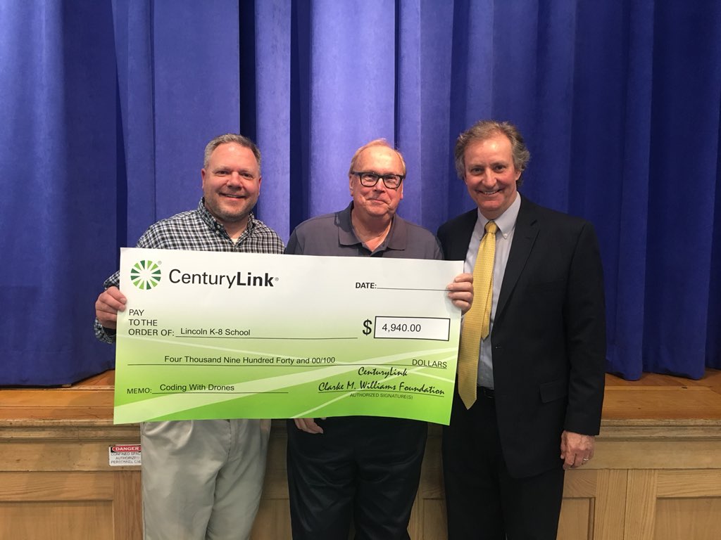 lincolnk8sonju's tweet image. Centurylink Teachers and Technology grant just awarded James Kulzer $4960.00 for our Drone project that will have Lincoln innovation flying at new heights! @LincolnK8School @CenturyLink #drones #learningaviation #droneprogramming