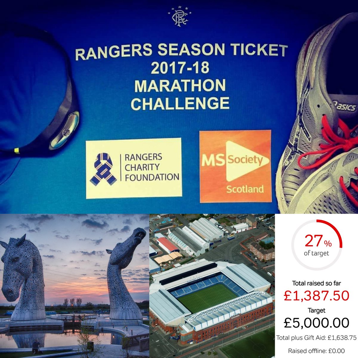 DavidSmithRun's tweet photo. Rangers Marathon Challenge Finale
Kelpies to Ibrox Stadium (30miles)Saturday 5/5/18 @RangersFC v @OfficialKillie
Raising funds for @RFC_Charity &amp; @mssocietyscot
https://t.co/wN9yQukYXt
#running #football #charity #RangersFamily #WATP #Rangers #RangersFC https://t.co/Cjx7LDeqfl