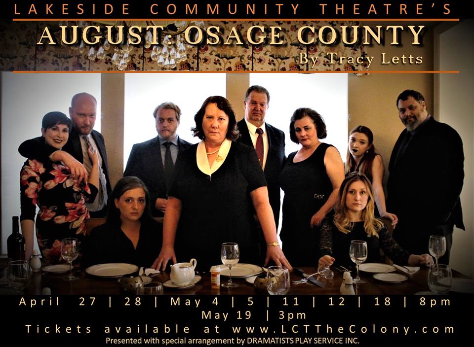 LCTThecolony's tweet photo. You've got just 6 chances left to catch AUGUST: OSAGE COUNTY at LCT; May 4, 5, 11, 12, &amp; 18 at 8pm, &amp; May 19 at 3pm. Get your tickets now at https://t.co/PYpQQdrgnq https://t.co/pMsnS1gq3Y