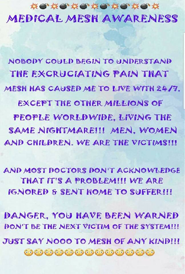 JanUrban12's tweet photo. 2018 winning #MeshAwareness Poster #MeshAwarenessDay May 1,2018 The #MeshCommunity #MeshSurvivors #MeshWarriors #ThankYou @PeggyMitchell64 for your #Loving #Support and #Advocacy  Well Done! #LiveLifeMeshFree @MeshAwareness @WHO https://t.co/67eWGZ3Uc5