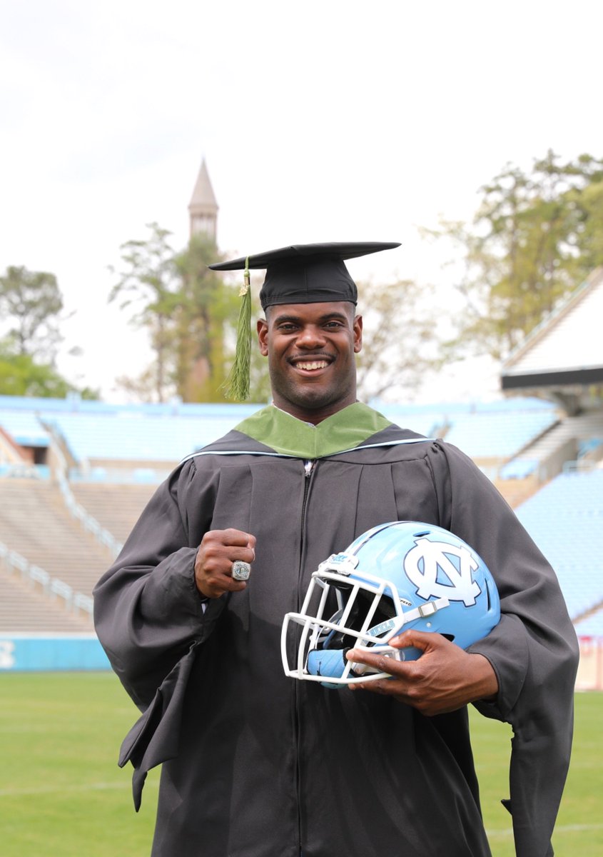 JarrodJames51's tweet photo. From a recruit, student-athlete, to coach, and scholar, I’m grateful for the opportunities @TarHeelFootball has given me. #Masters #UNCSpAd #goheels https://t.co/pgnGtfrivJ