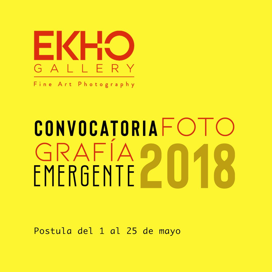ekhogallery's tweet photo. El 1 de mayo #ekhogallery da inicio a la primera convocatoria de fotografía emergente del 2018. Te invitamos a enviar por el correo contacto@ekho.cl tu postulación. 
Las bases las podrás encontrar en la sección de noticias de nuestra página web https://t.co/ESB7dKFE9p
¡Animate! https://t.co/h9hZ32YXJT