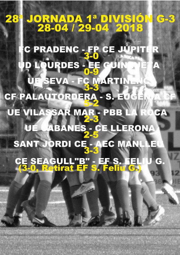 BucetaFidel's tweet photo. #1divFEM3 J.28 #Futfem
La pressió per assolir títol i ascens es trasllada a #Manlleu @Manlleufemeni Els partits pendents (12p x jugar) no ajuden a les d'#osona que ara es veuen a remolc de @PBBLAROCA (6p x jugar).
La 9ª plaça, clau ardent per a la salvació! @regionalfutbol https://t.co/mzwB83ExXM