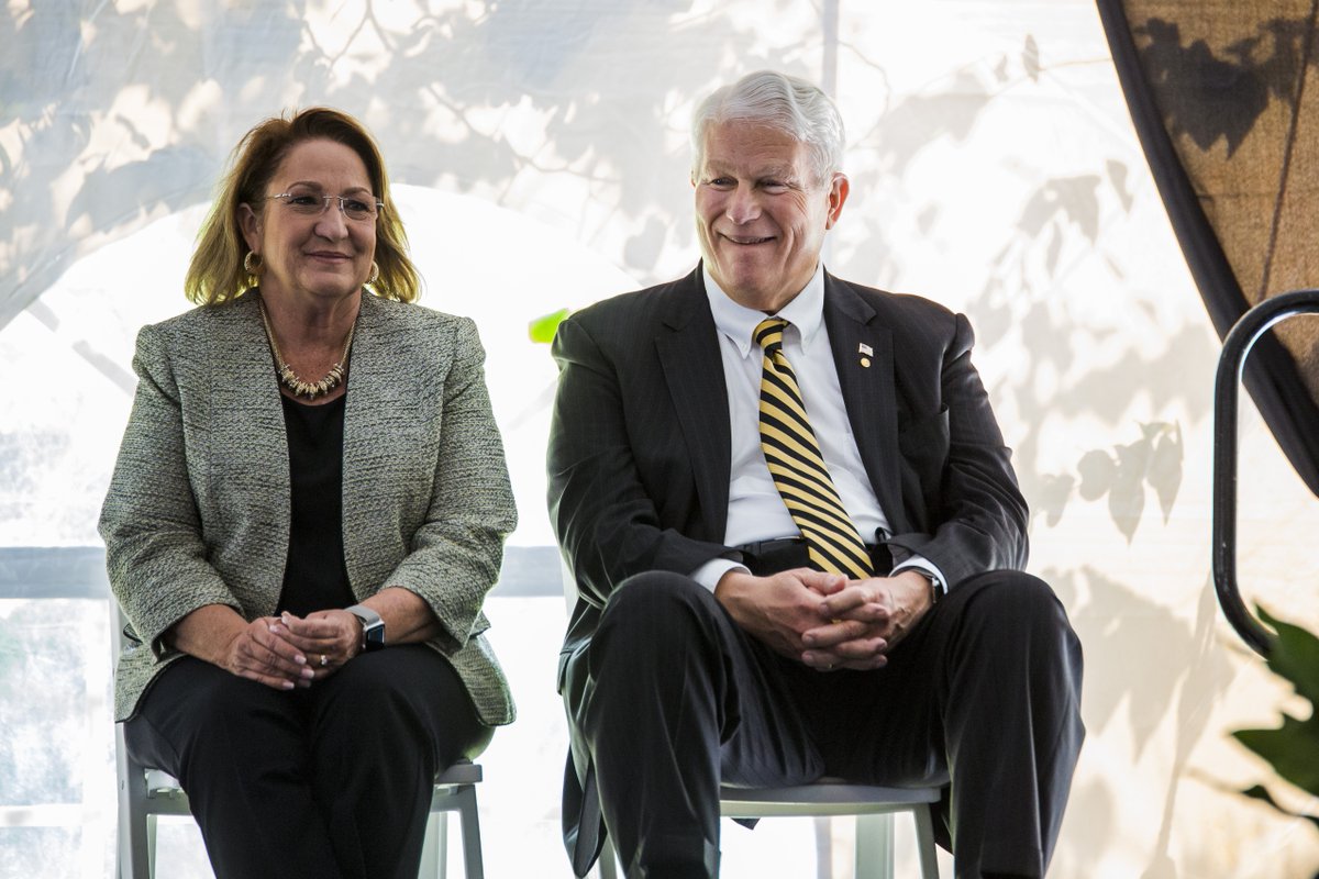 UCF's tweet photo. President Hitt, there is no doubt that you have made UCF America's Partnership University.

Thank you to everyone who attended the dedication of the new John C. Hitt Partnership Complex this morning✨ https://t.co/SeUCS50582
