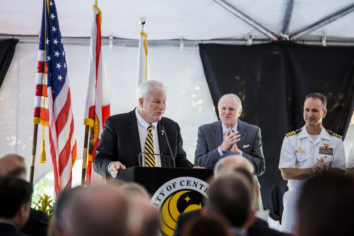 UCF's tweet photo. President Hitt, there is no doubt that you have made UCF America's Partnership University.

Thank you to everyone who attended the dedication of the new John C. Hitt Partnership Complex this morning✨ https://t.co/SeUCS50582