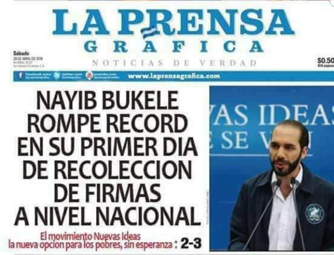 Cristian214558's tweet image. Es encerio ? @nayibbukele
😡😡😡😡😡😡😡😡 
La prensa gráfica "nuevas ideas la nueva opcion para los pobres sin esperanzas" 

Esq yo noc como los #salvadoreños siguen #comprando ese periódico 😡😡 
Tal vez la #humildad de los salvadoreños es más grande q el ego de este periodico