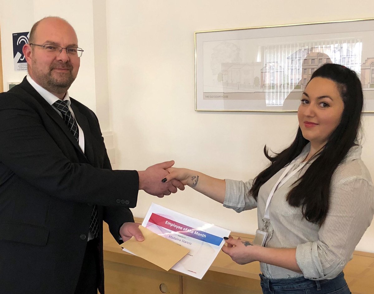 Congratulations Madalina Stanciu, our employee of the month with certificate and accompanying voucher. Madalina works on the C2C Rail Network for Bold providing consistent and excellent skills and abilities in delivering a service. 
#boldsecurity, #securityindustry, #bsia, #sia