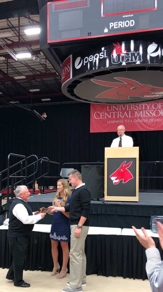 There are many people who contribute to a successful @UCMMULES &amp; Jennie’s athletic program and one who has been very special is John Culp. Recruiter, Advisor and Champion of the Student Athlete Advisory Committee #SAAC - thanks John for all that you have done for <a href="/UCentralMO/">University of Central Missouri</a>