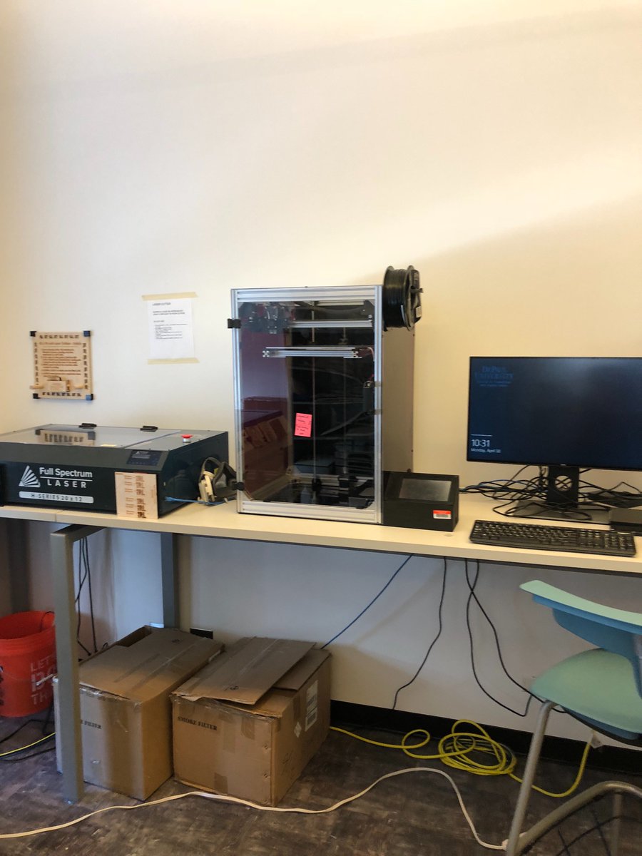 JosefEHiller's tweet photo. Today, I went down to Depaul University and experienced the #Irllab. I enjoyed seeing the lab and comparing it to our makerspace. Also, the activity we did with a Maker Makey was fun. 
#SELC #Depaul https://t.co/4HZsmSOG1B