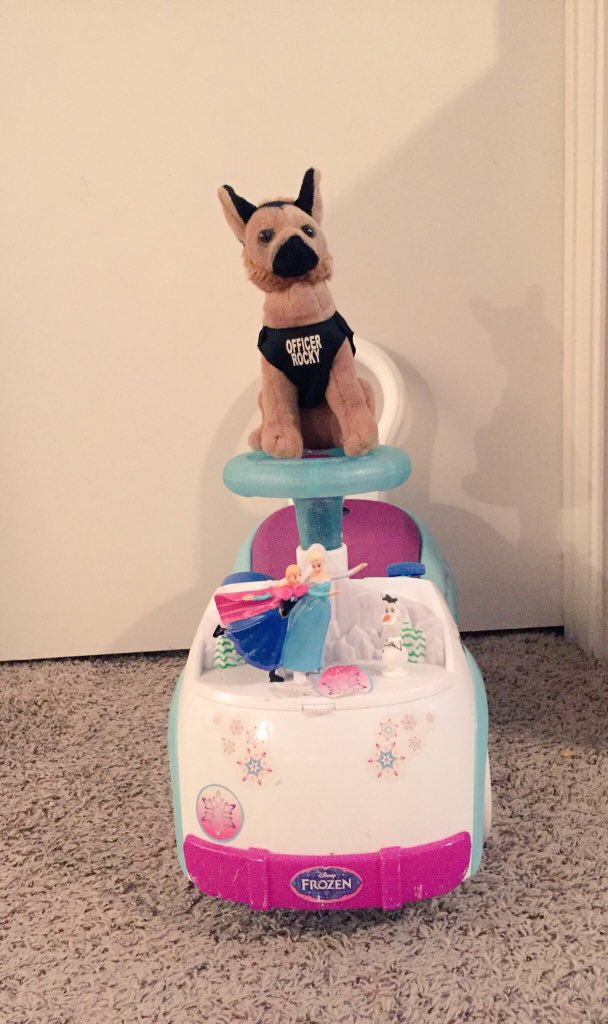 Rocky in our house @BaucomAviators @Baucom_PhysEd <a href="/ApexPolice/">Apex Police Department</a> <a href="/ChiefLetteney/">Chief John Letteney</a> @APBias1