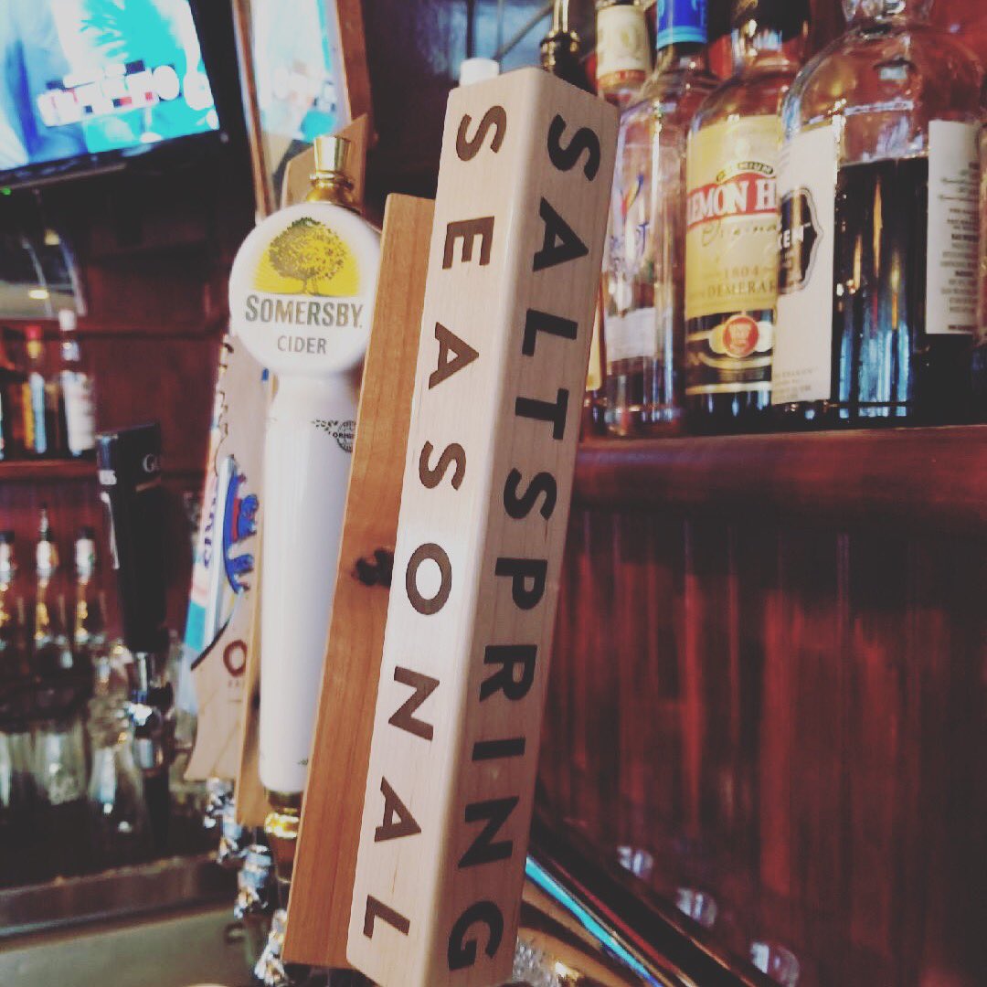 SALTPRING Golden Ale on tap now as our feature rotating beer! 🍻 #yyjdrinks #yyjeats #yyjbeer #bcbeer #bccraftbeer #yyjfoodie #yyjfood