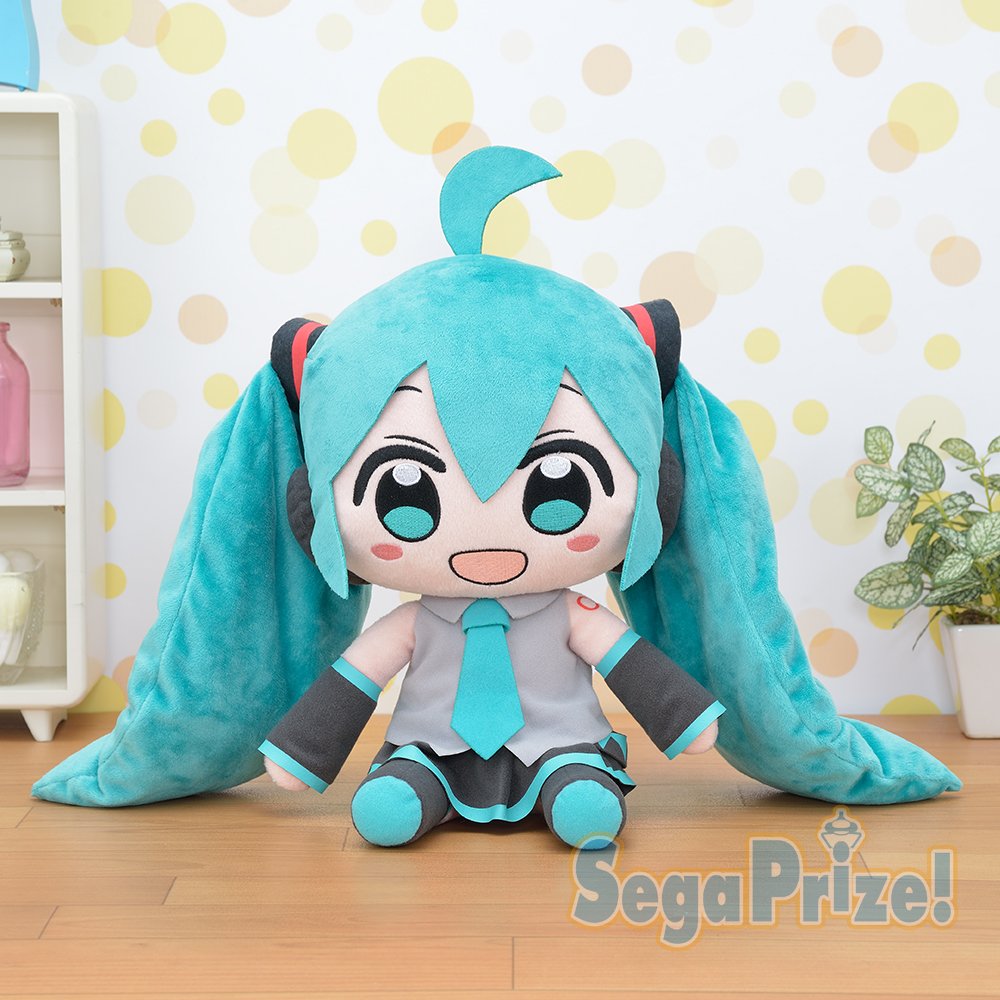 初音ミク 公式 お知らせ セガプライズより 初音ミクシリーズ メガジャンボぬいぐるみ 初音ミク Feat Chanxco が5月第4週登場予定 Chanｘcoさんのキュートなデフォルメぬいぐるみは抱き心地もよい約40cmのジャンボサイズ 是非お近くのゲームセンターで