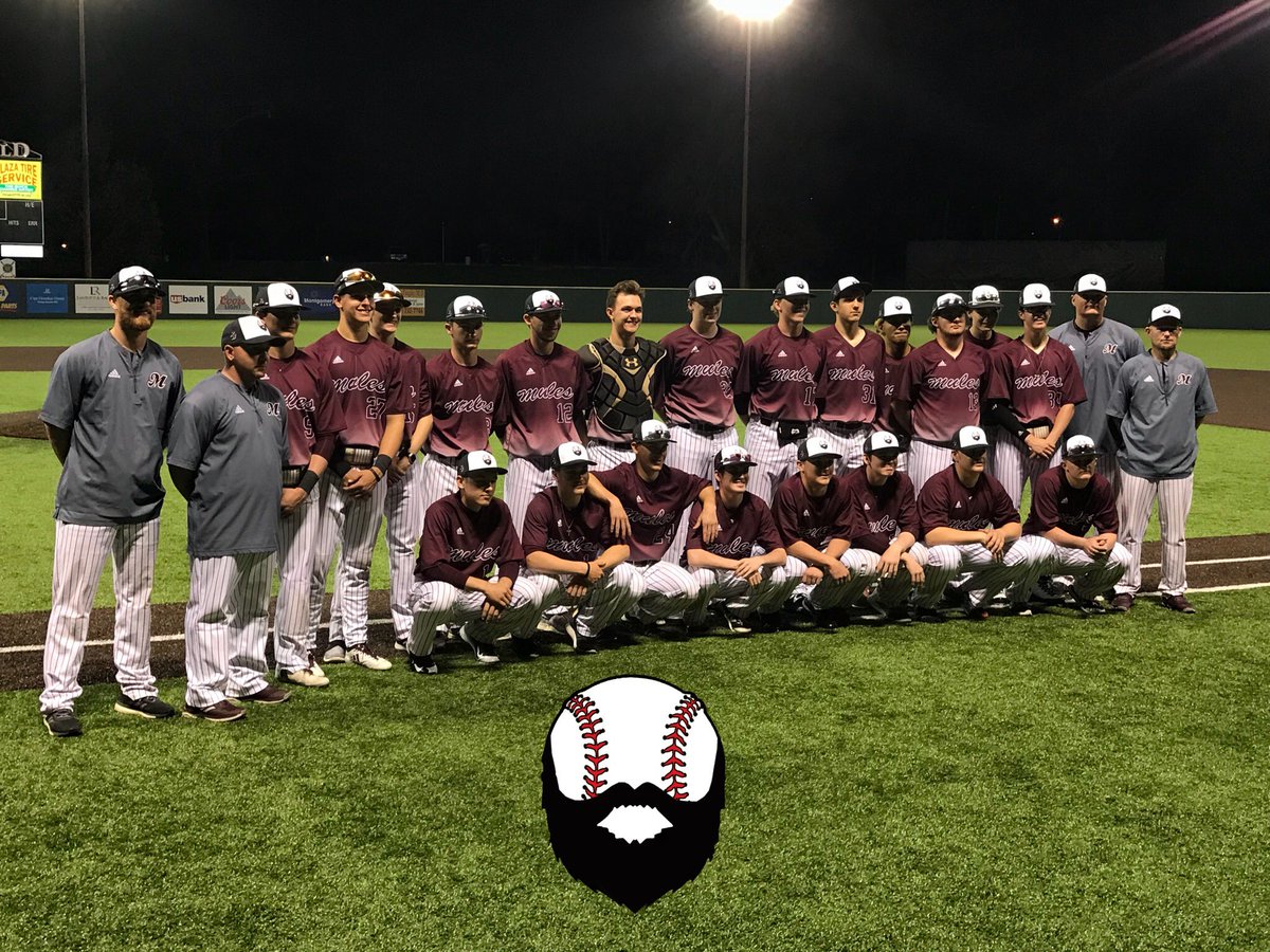 mozarkmedia's tweet photo. Congratulations to @PBMulesbaseball team on winning their 4TH STRAIGHT CONFERENCE TOURNAMENT tonight over Jackson! First time in school history! 

Those hats sure did look good bringing home a Mules Championship! 

#FeartheBeard https://t.co/vf6eoTblXD