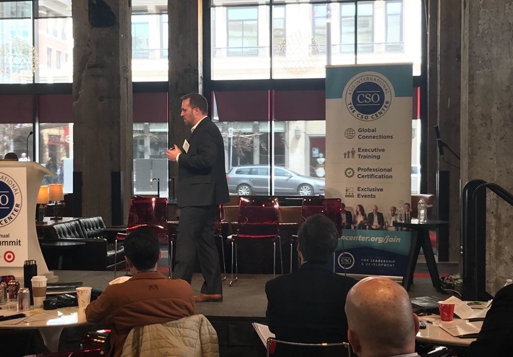 jfharris333's tweet image. Awesome experience today at the @ASIS_Intl CSO summit. Thanks for allowing me to share my story and passion for #ERSM @ASISYPCouncil - looking forward to day 2.