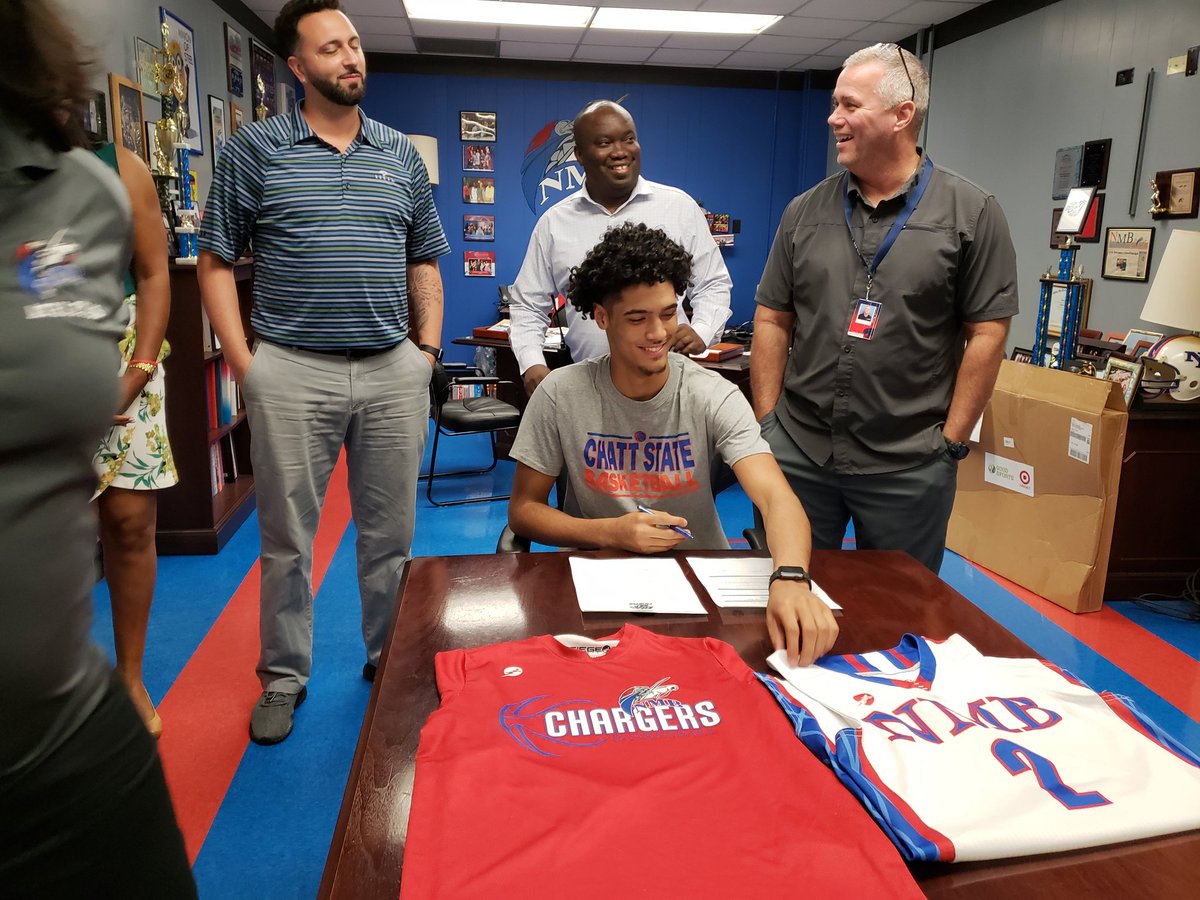 Congratulations to Richard on making his dreams come true and signing his basketball scholarship! #CollegeBound #ChargerPride