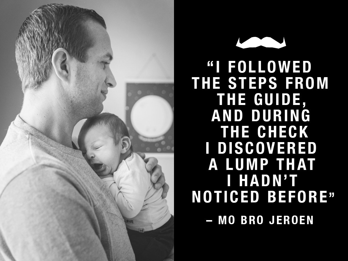 It was the Movember Foundation’s steps for how to check for testicular cancer on an Axe body wash that led Jeroen to find a lump in the shower. Today he considers himself lucky for finding the lump early. Get the lowdown on how to check your nuts at mvmbr.co/2pZA6jF