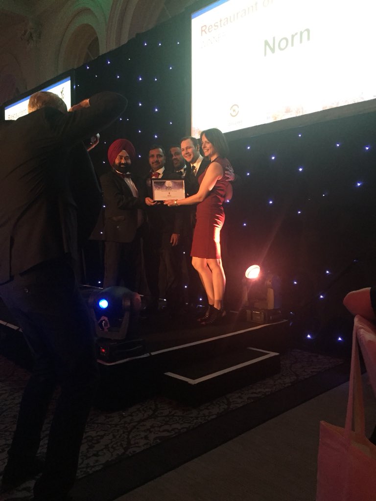 SoundBitePRUK's tweet photo. .@chefsrsmith goes out on a high from @NornRestaurant by winning #restaurantoftheyear @EdinRestAwards - here’s to the launch of @FhiorRestaurant https://t.co/jOrAZRsgju