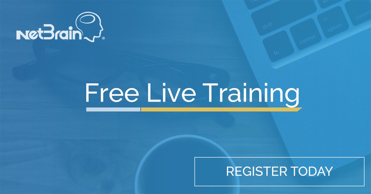 NetBrainTech's tweet image. Make the most out of your NetBrain investment. We&apos;re hosting nine live trainings this week to educate network engineers on how to build runbooks, data views, parsers, Qapps and more: goo.gl/Qsw2xo #NetworkAutomation #JustMapIt