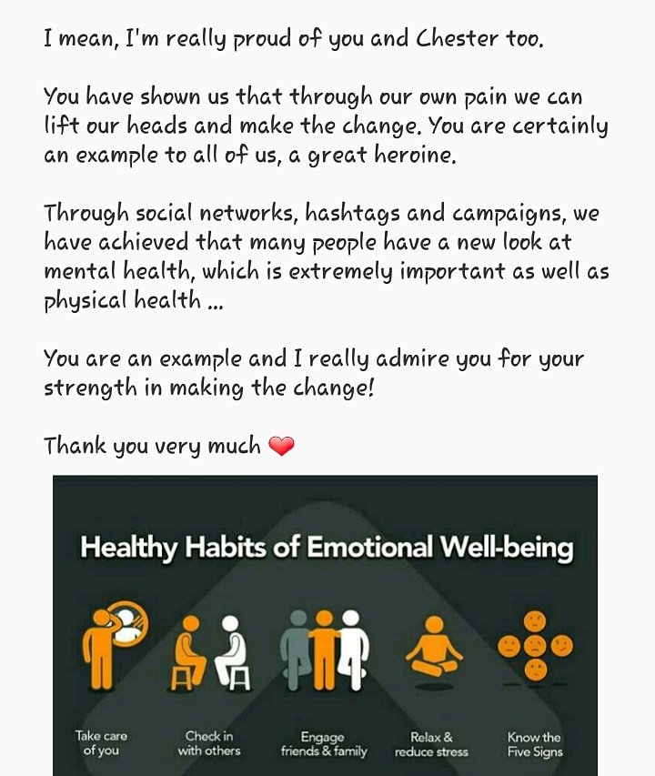 _camiferreira_'s tweet photo. @TalindaB Thank you @TalindaB! We love you so much! ❤  #MakeChesterProud #FuckDepression  #320Change #320ChangesDirection #ChangeMentalHealth #LightsForChester ❤ https://t.co/XCT7436rvE