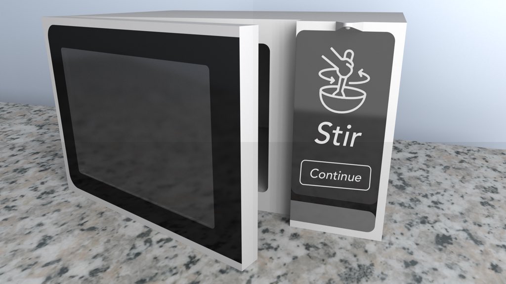 BobbyTheLee's tweet photo. Want a microwave that will clean itself, fold your laundry, act as a floatation device in the event of a flood, and automatically cook a frozen meal just by scanning it? First, be realistic. Second, go vote for my microwave! It’ll do one of those things. https://t.co/m75J9AmOie https://t.co/jVRqlQOiWm