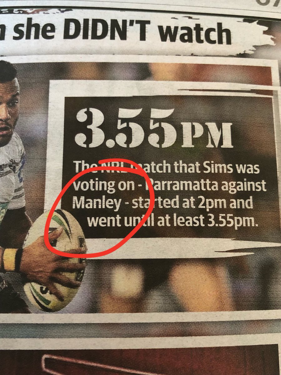 MattNoid21's tweet photo. @BuzzRothfield @dailytelegraph who edits the paper anymore. That has to be one of the most ridiculous errors I’ve ever seen! https://t.co/TNWtcNSn6m