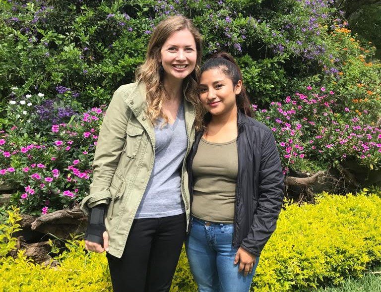 projectapoyo's tweet photo. It's our promise to create real connections with sponsors and students. Today was our first sponsor visit, and we couldn't be happier. BIG thanks to @EFTCFoundation and Lauren George! This is what it's all about! #ProjectApoyo https://t.co/vIFGaBPzm5