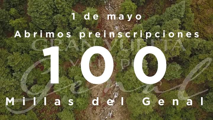 TrailAndalucia's tweet photo. 1 de mayo abren las inscripciones de las #100millasGeniales @utgvvg Estarán abiertas hasta el día 15 de mayo y si hay más de 100 inscritos, habrá un sorteo. https://t.co/z0HvMfCz0c https://t.co/tWOB20gUnc