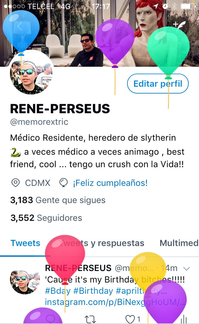 memorextric's tweet photo. 'Cause it's my BIRTHDAY bitches!!!!! 🎂🎁🎈🎉🎊 #Bday #Birthday #aprilthirty #bonanniversaireàmoi #joyeux anniversaire #buoncompleanno #FelizDiaDelNiño https://t.co/MKcNj0cuw5