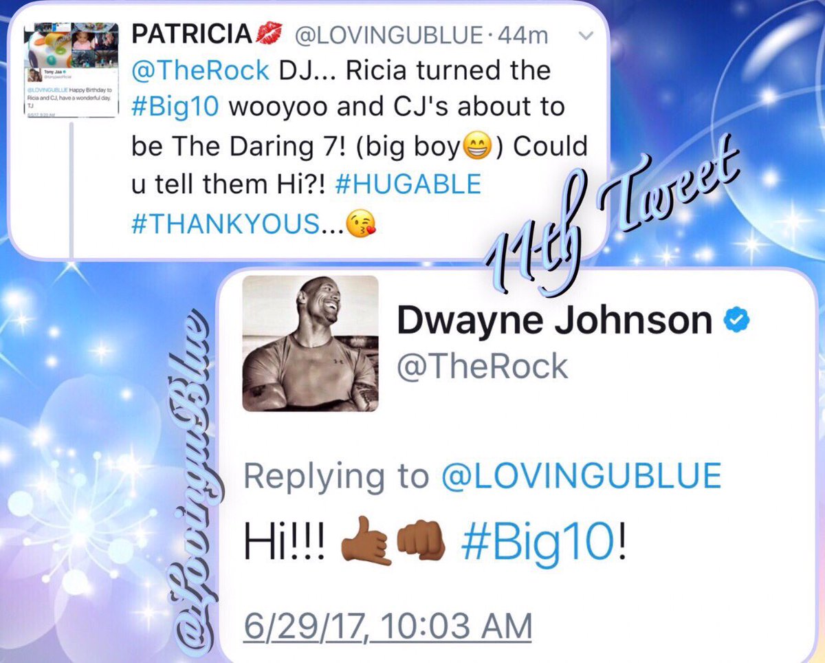 cocodivaslay's tweet photo. @TheRock @SevenBucksProd 💁🏾♀️ @TheRock May I get those totally awesome 😎 and heart-thrilling bday tweets for my kids?! Yup, it’s that time again for #MrTheRock 🤨. LOL, Ricia’s almost 11 & CJ becoming #TheBig8 💪🏾. #bdaytweets #tweetspoiledbytherock 😀😍😘(🤗huggable thank youuuus) https://t.co/YRLUHKIKgf
