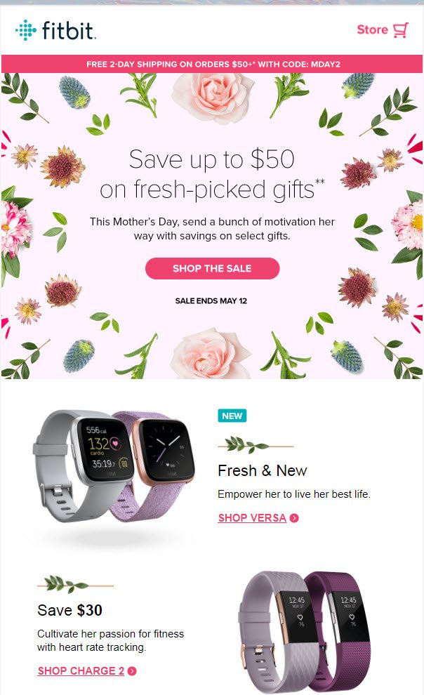 fitbit mother's day sale