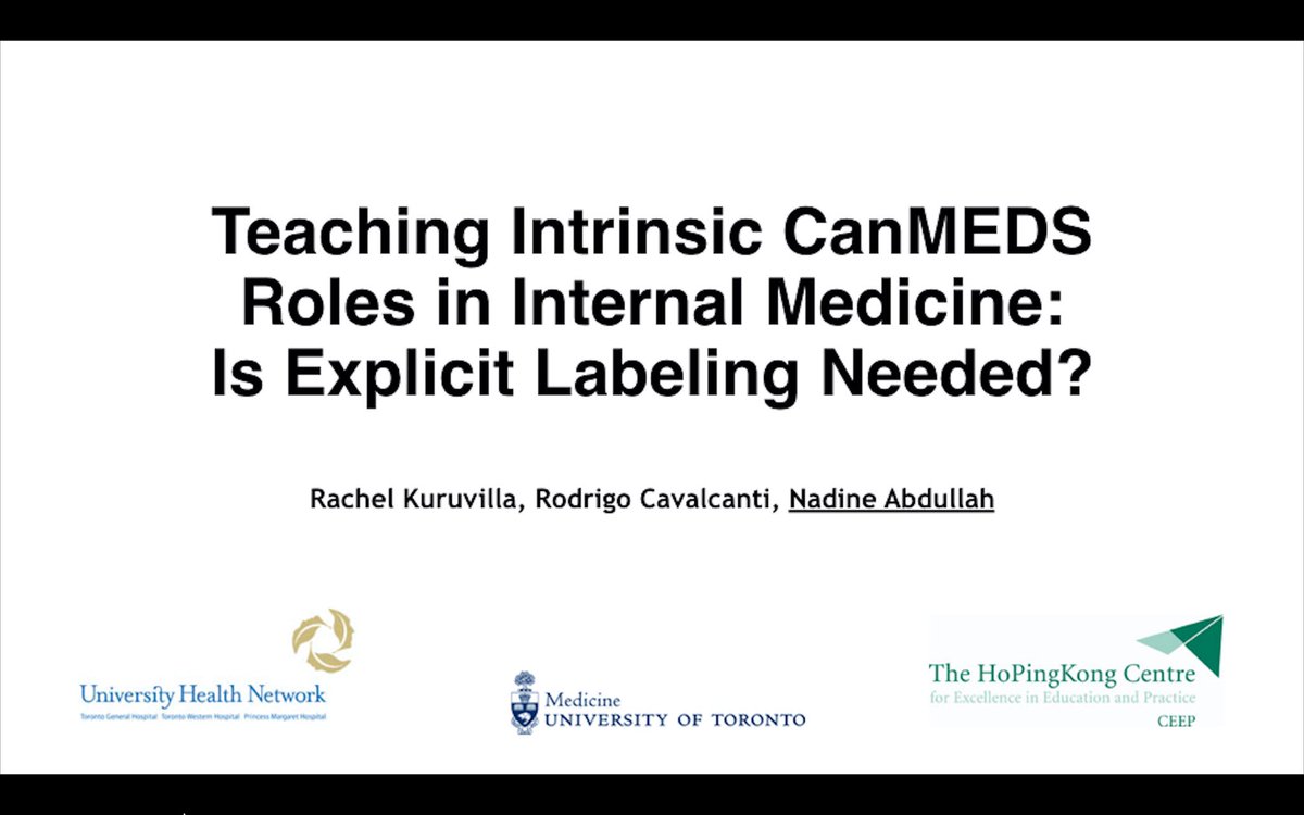 CEEPAoM's tweet photo. #CCME18 I was very excited to present our work on The Art of Medicine Rounds, a Formal Internal Medicine CTU Curriculum at Toronto Western Hospital Teaching Intrinsic #CanMEDS roles. @CEEPAoM @HPK_centre @RB_Cavalcanti @NadineNabdullah @UHN @GIMtoronto @UofT https://t.co/Vw7bk6BSH0