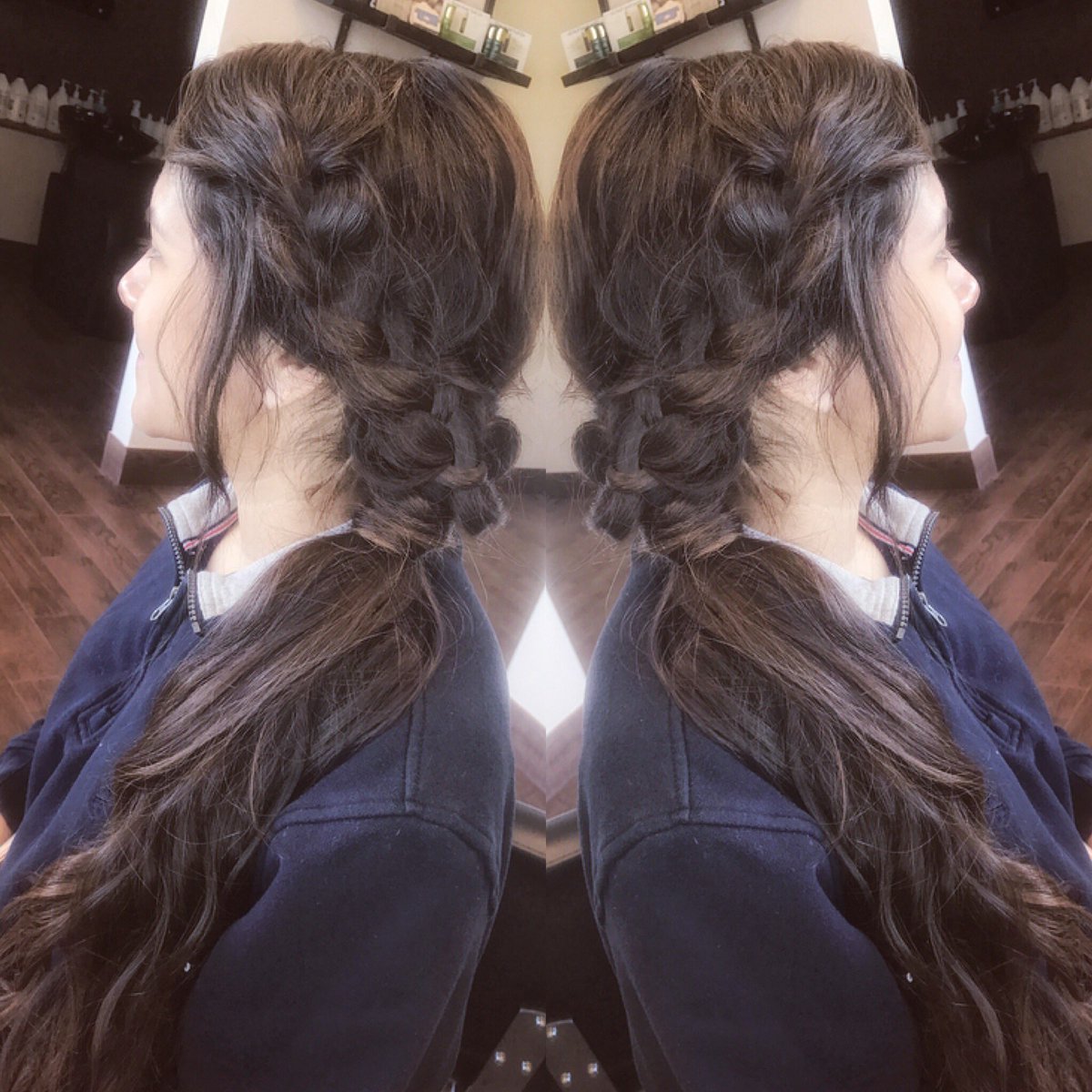 HGSalonnn's tweet photo. @uhmskyler Rocked this #BohoBraid updo🎀 Skyler is a wonderful stylist who loves blonde services and getting to show her creative side💓 #HairBySky https://t.co/2n5w046hRb